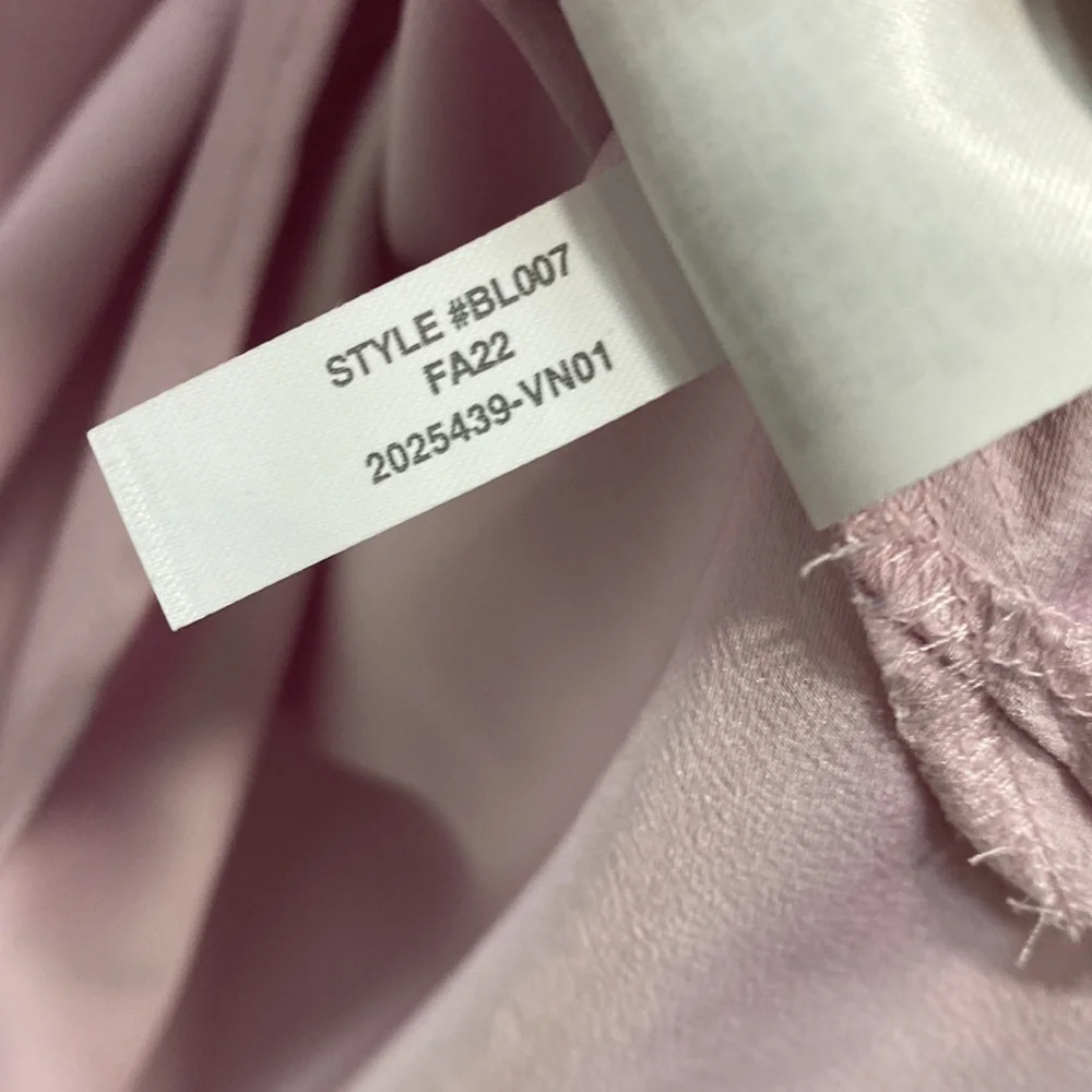 J crew‎ Puff-sleeve satin-back crepe top lavender